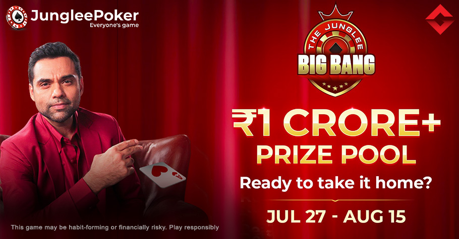 1 Crore+ GTD Up For Grabs On Junglee Poker's 'The Junglee Big Bang' Series