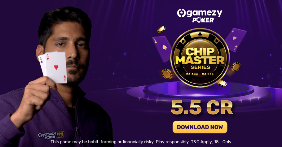 Gamezy Poker Chip Master Series ₹5.5 Crore GTD, August 2023