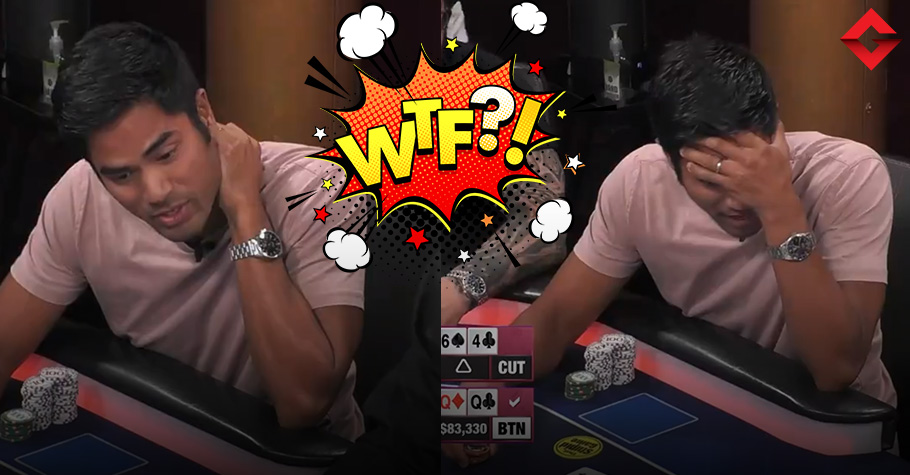 A Player Misreads His Hand And Is All-In At Hustler Casino Live!