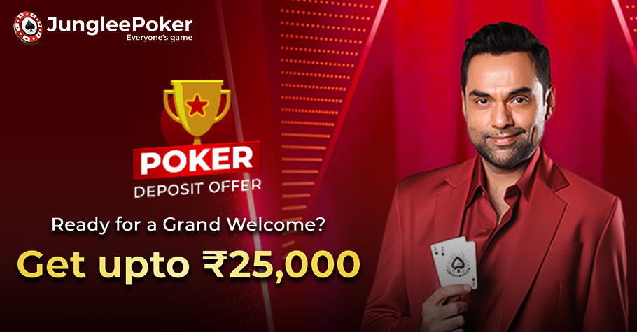 Earn Up to ₹25,000 With JungleePoker’s Welcome Bonus