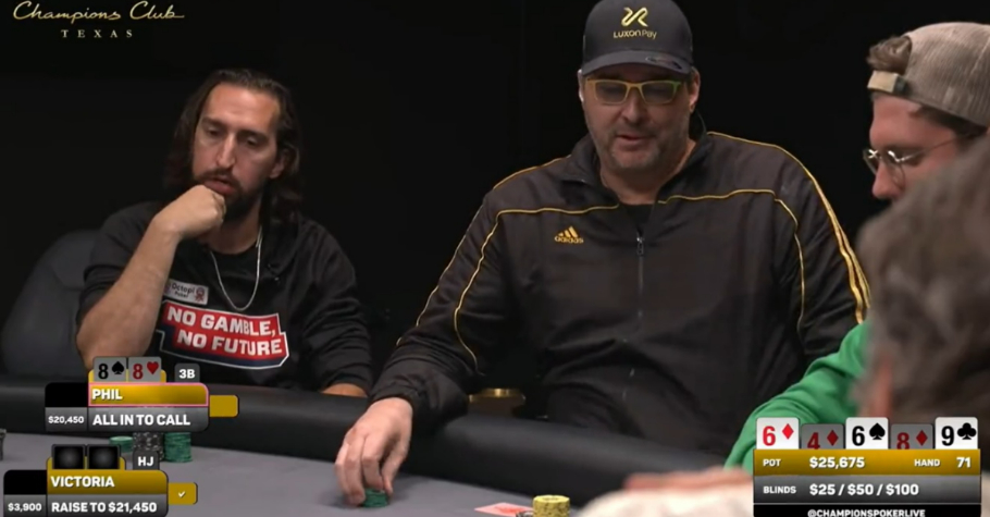 Phil Hellmuth Hits A Full Boat And Still Goes Into Tank
