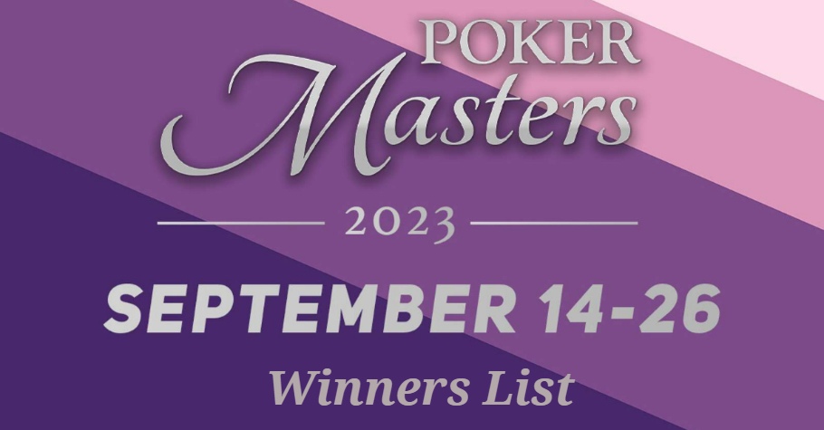 Poker Masters 2023 Winners List