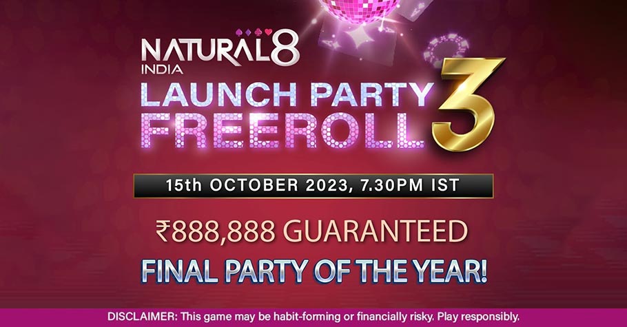 Natural8 India’s 8,88,888 GTD Freeroll Shouldn't Be Missed