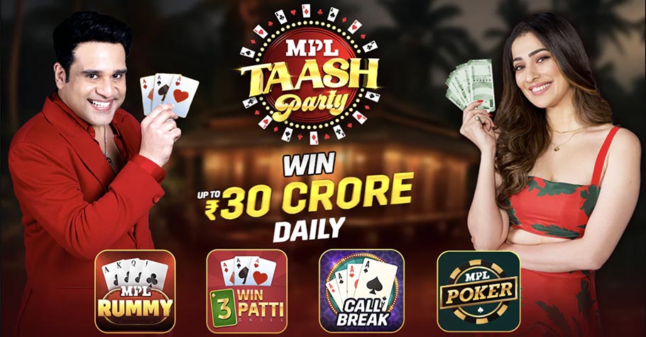 MPL Poker Taash Party with a Welcome Bonus of up to ₹30,000