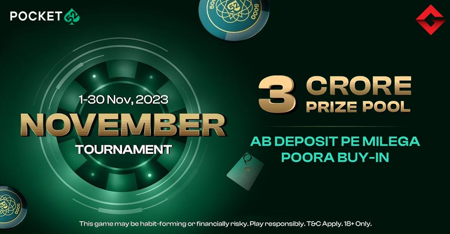 Pocket52's November Multi-table Tournaments: A ₹3 Crore Extravaganza