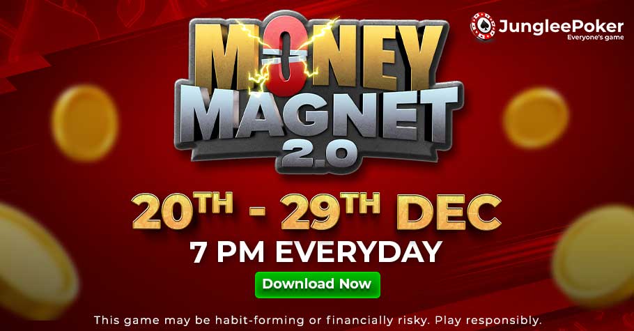 ₹1 Buy-In Junglee Poker Money Magnet Is Back!