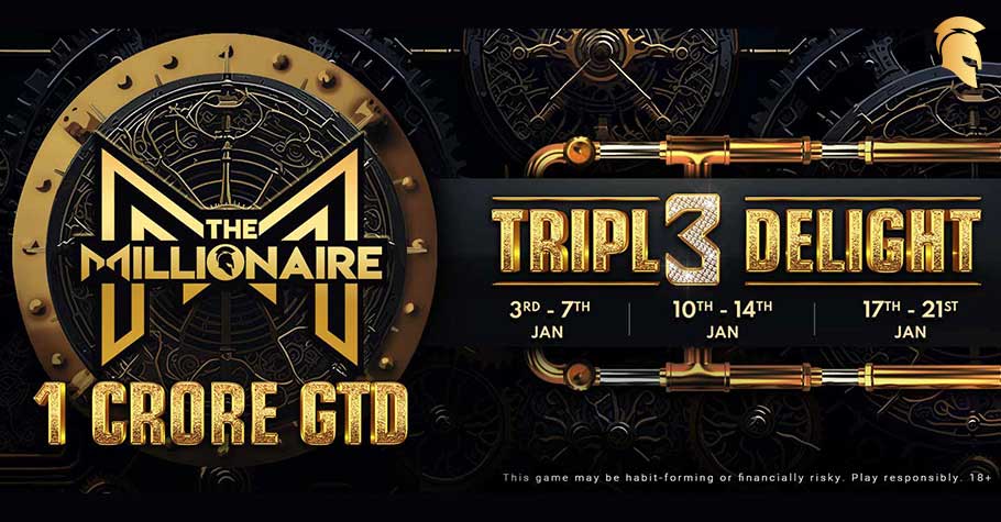 Spartan Poker's Triple Delight: The Millionaire Tournaments To Kick Off 2024 With A Bang