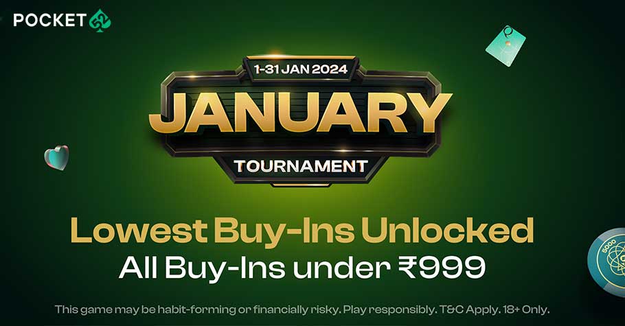 Pocket52's January MTT Extravaganza: All Buy-Ins Under ₹999