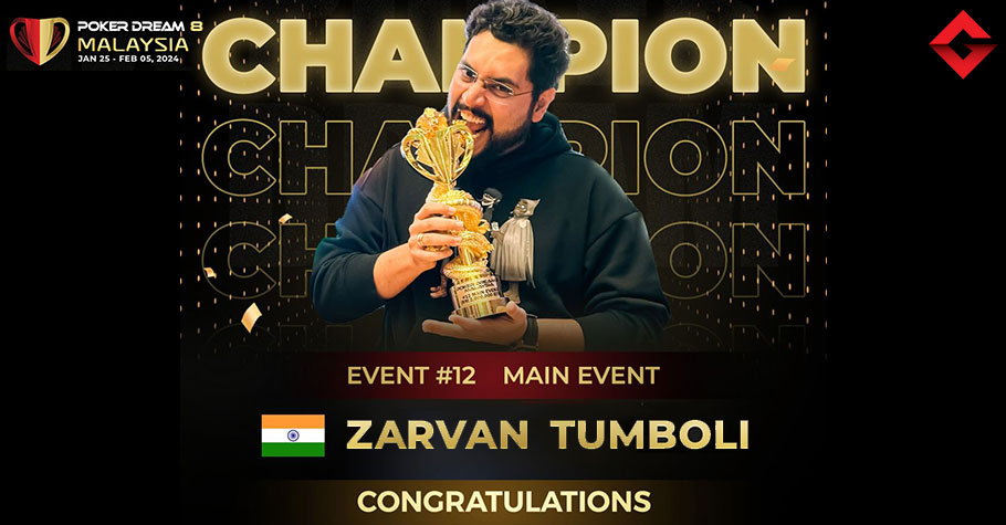 Poker Dream 8 Malaysia: Zarvan Tumboli Is The ME Champion