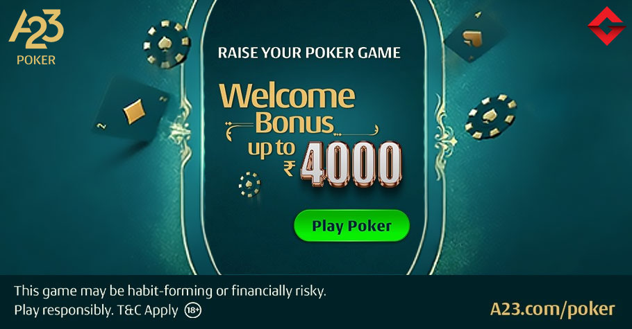 Claim Your Welcome Bonus Up to ₹4,000 at A23 Poker!