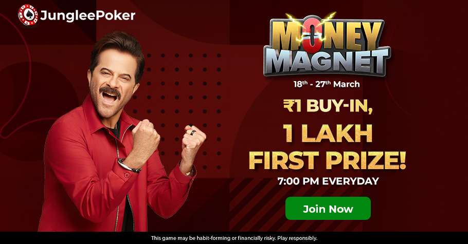 Junglee Poker Money Magnet: Your ₹1 Ticket to ₹1 Lakh