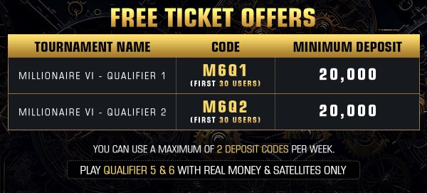 Spartan Poker The Millionaire Free Ticket Offers Qualifier 2