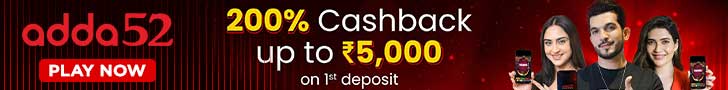 Adda52 200% Cashback up to ₹5,000 on 1st deposit