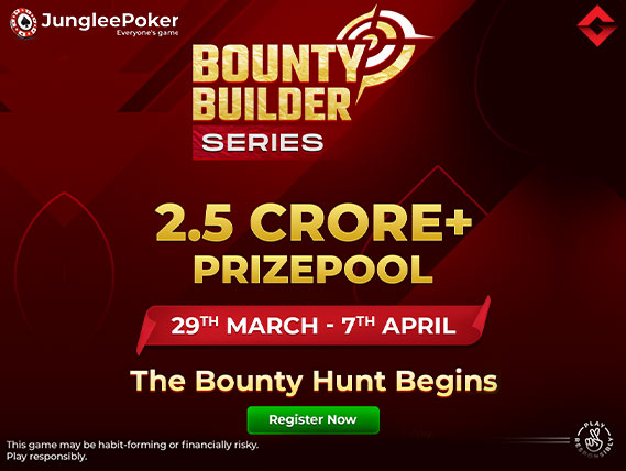 Junglee Poker Bounty Builder Series Worth ₹2.5 Crore!