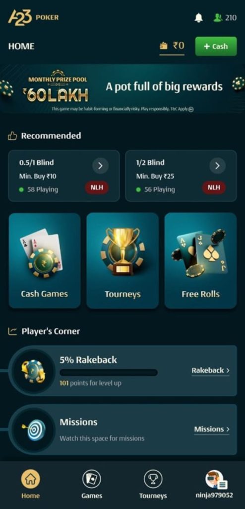 A23 Poker New App Features