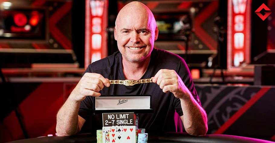 John Hennigan, the legendary mixed game player, captured his seventh World Series of Poker (WSOP) bracelet in Las Vegas by winning this year's $1,500 Dealer's Choice event.