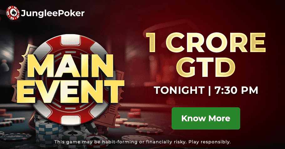 Don't Miss Out: Junglee Poker's BBS Main Event with ₹1 Crore GTD!