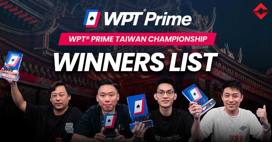 WPT Prime Taiwan Winners List