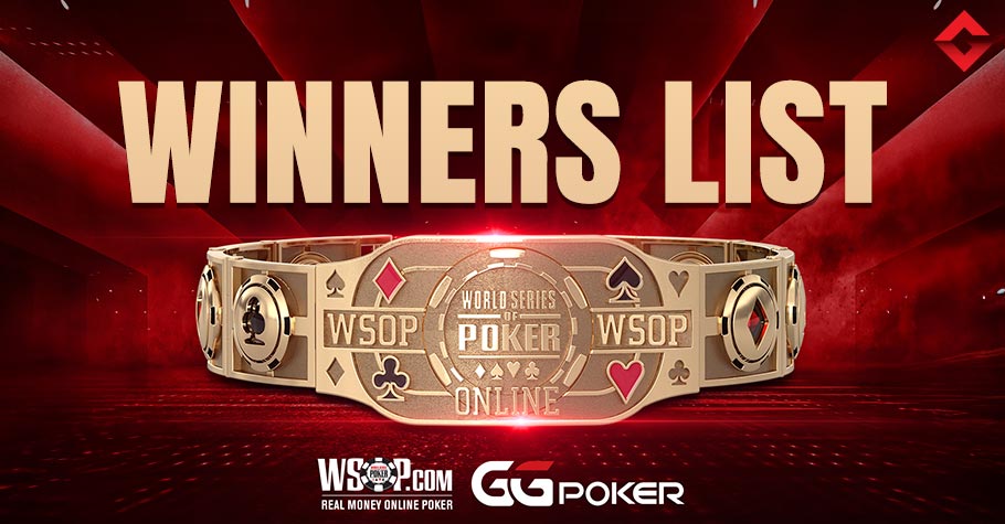 WSOP Online Bracelet Winners