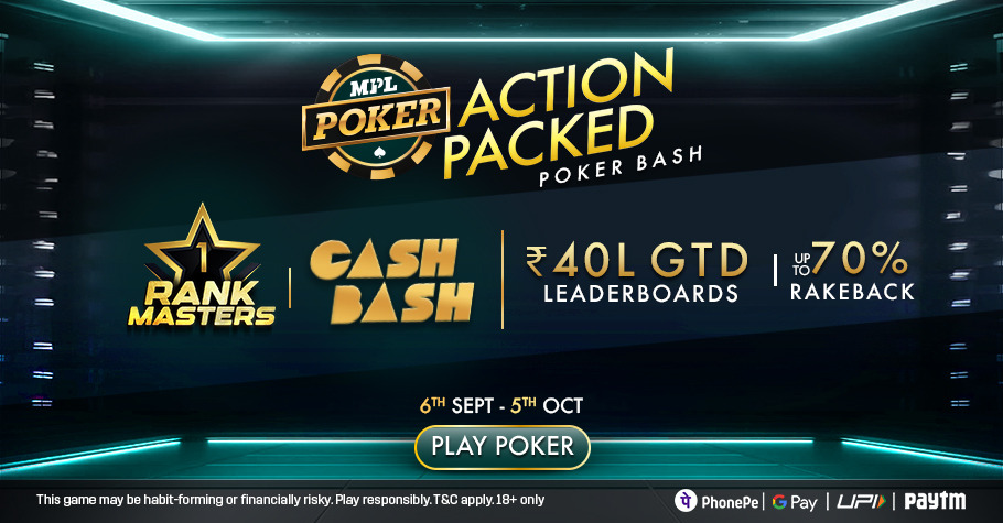 Join MPL Poker’s ₹40 Lakh Rank Masters for Daily & Weekly Rewards!