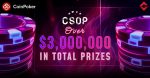 CoinPoker's CSOP 2024, $3 Million Guarantee This September!