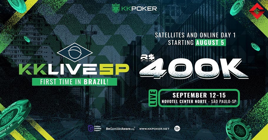 KKPoker Launches First KKLIVE Event In Brazil: R$400,000 GTD And No Rake!