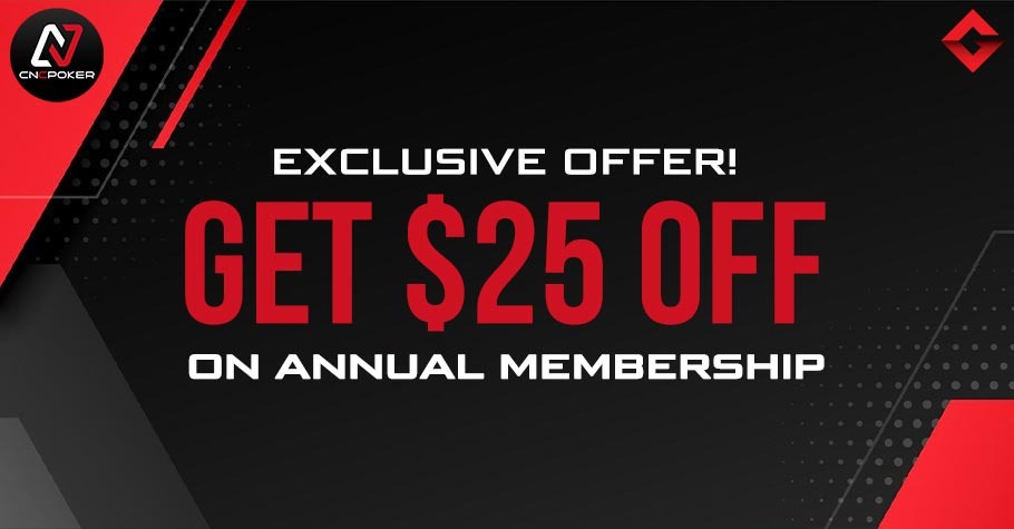 Get $25 Off on CNC Poker Annual Membership with Gutshot Magazine