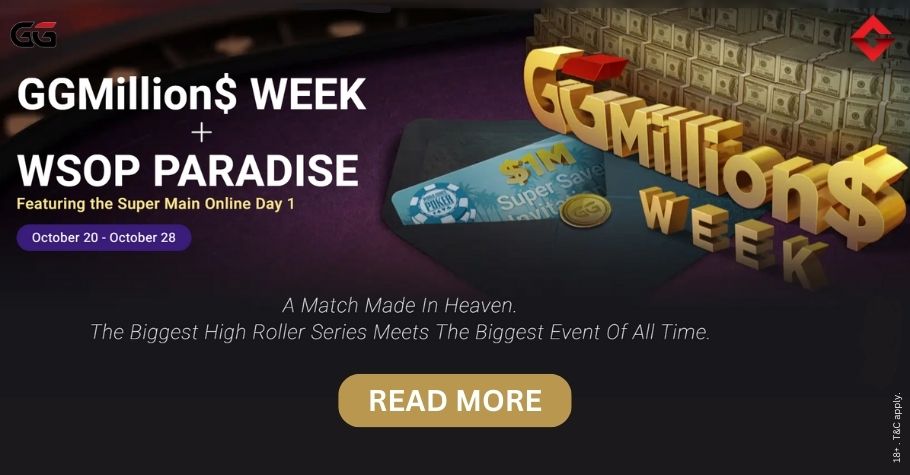 Experience Thrills At GGPoker GGMillion$ Week This October!