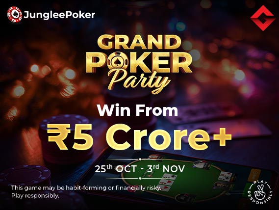 Junglee Poker's Grand Poker Party - Win ₹5+ Crore From 25th October to 3rd November 2024