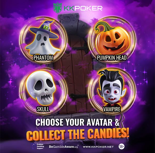 KKPoker $100K+ Halloween Series: Your Spooky Ticket To Big Wins! - Choose Your Avatar