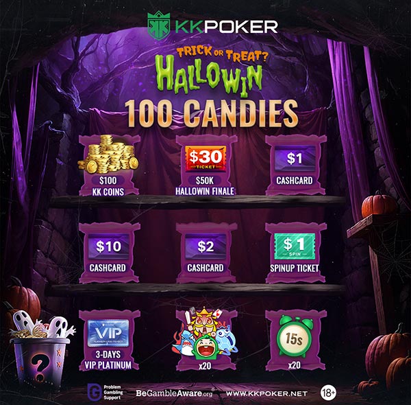 KKPoker $100K+ Halloween Series - Trick Or Treat