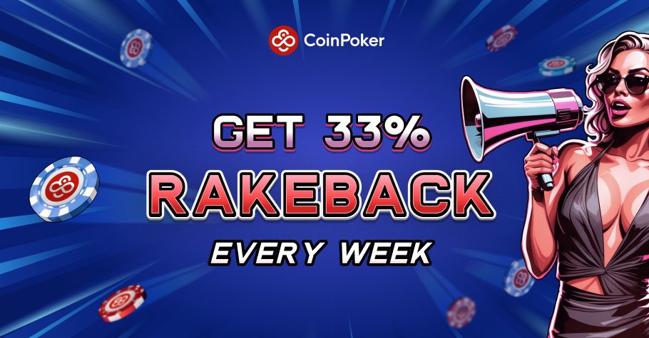 CoinPoker 33% Rakeback