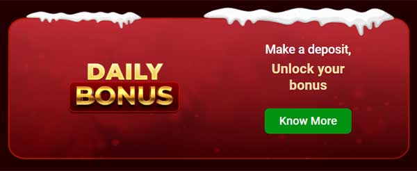 Junglee Poker Winter Wins: Daily Bonus