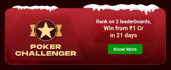 Junglee Poker Winter Wins: Poker Challenger