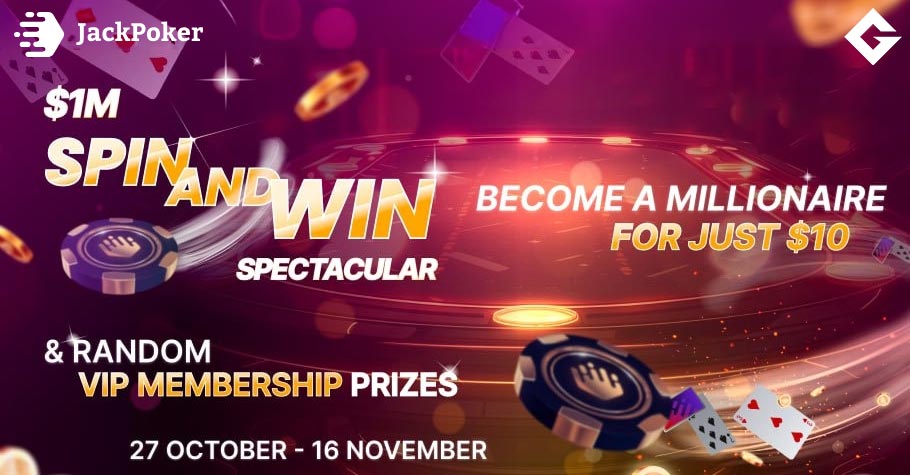 Big Winnings with JackPoker $1M Spin & Win Spectacular!