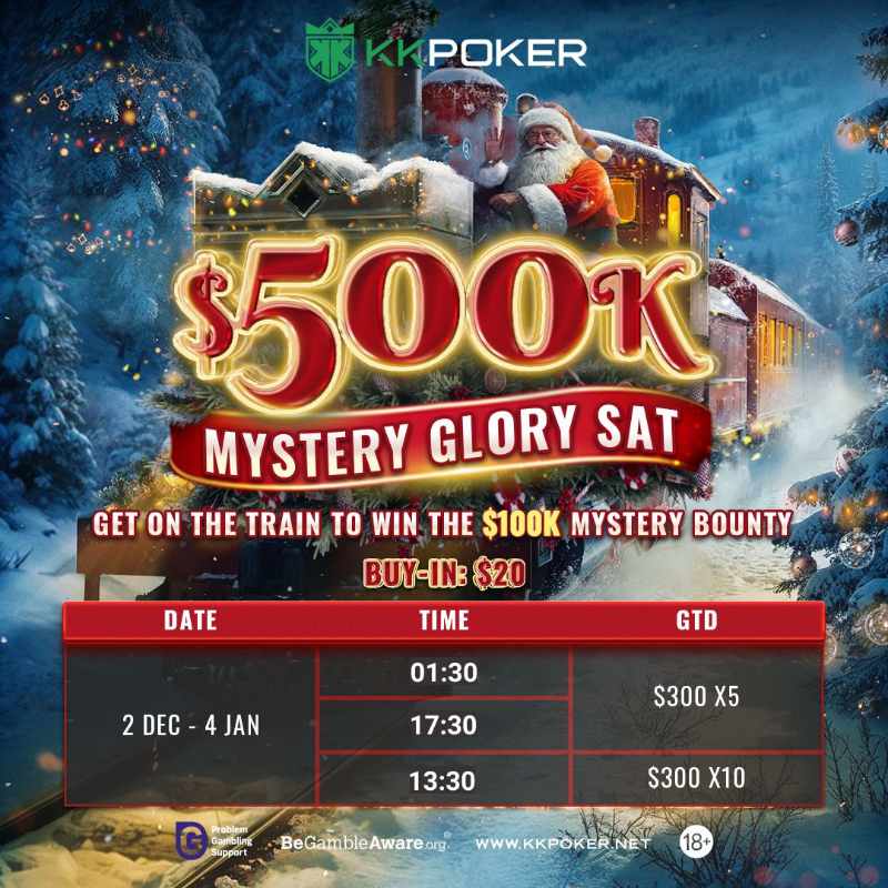 KKPoker Holiday Express $500K Mystery Glory Sat