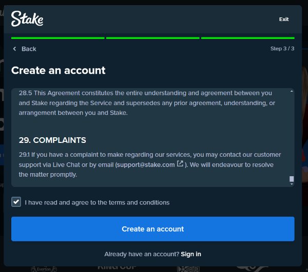 Stake Poker Terms and Conditions