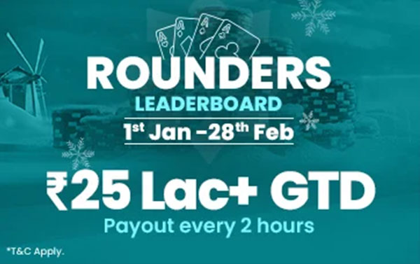 Adda52 Rounders Leaderboard - Jan - Feb 2025