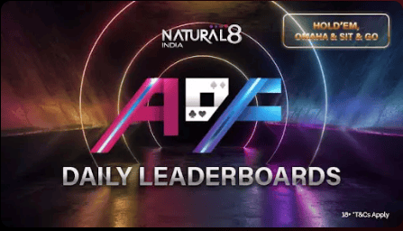 Natural8 India February Giveaway 2025 - All-In or Fold Daily Leaderboard