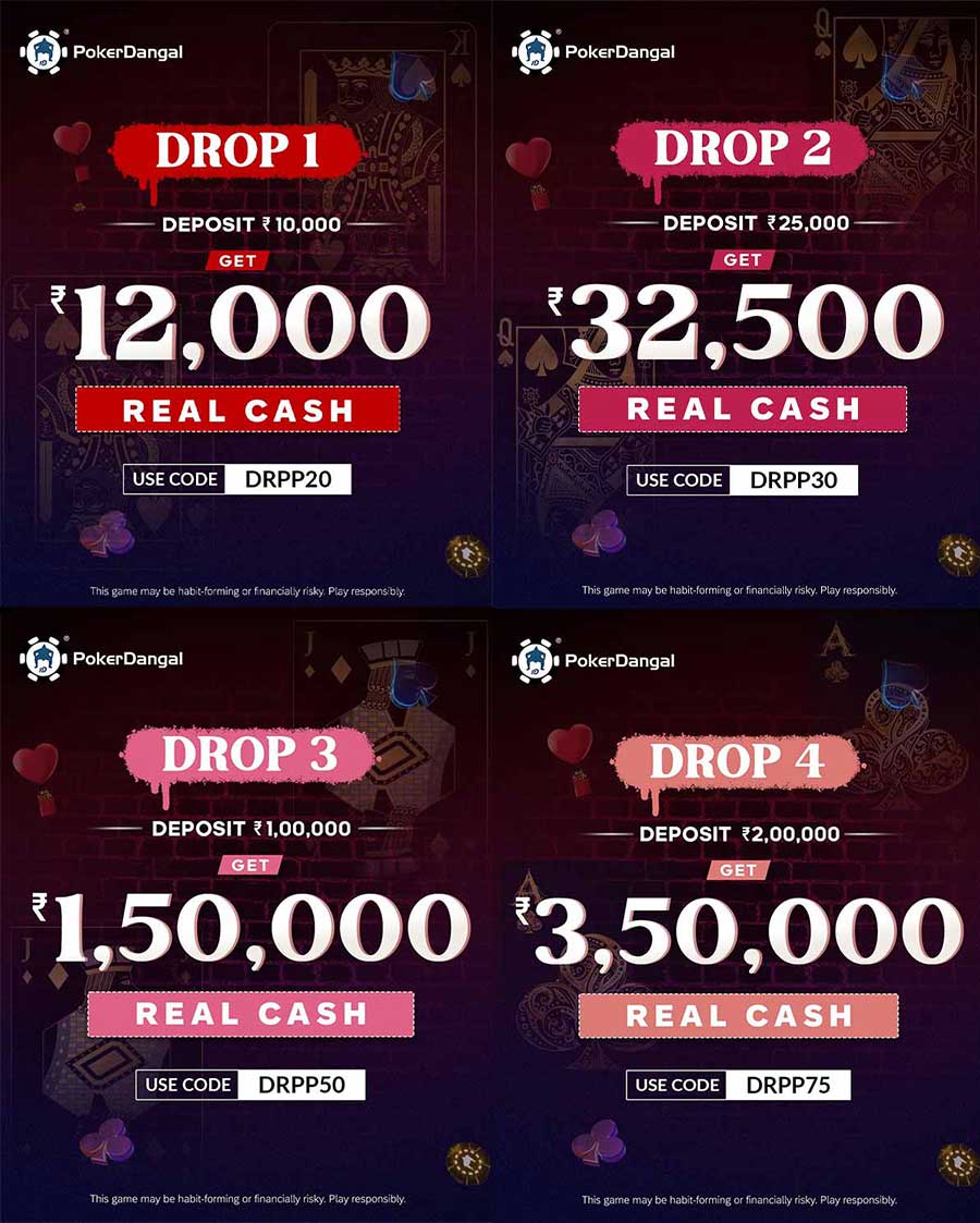 PokerDangal's Bonus Code Drop