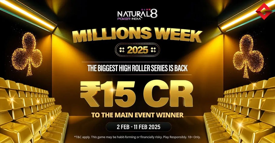 Become The ₹15 Crore Main Event Champion At Natural8 India's Millions Week 2025!