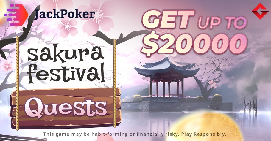 Win from $20,000 in JackPoker Sakura Festival Quests