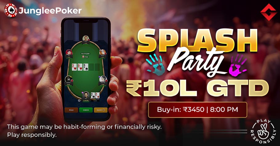 Grab Your Share Of Big winnings At Junglee Poker’s Holi Splash 10L GTD Tournament