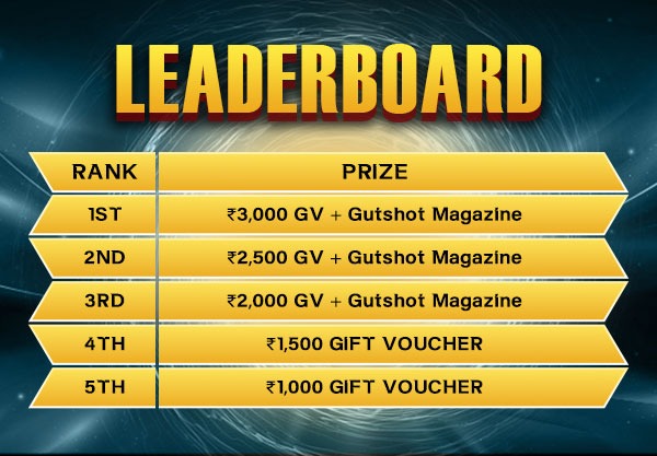 A23 Poker Wednesday Winnings Season 6 - Leaderboard Giveaways