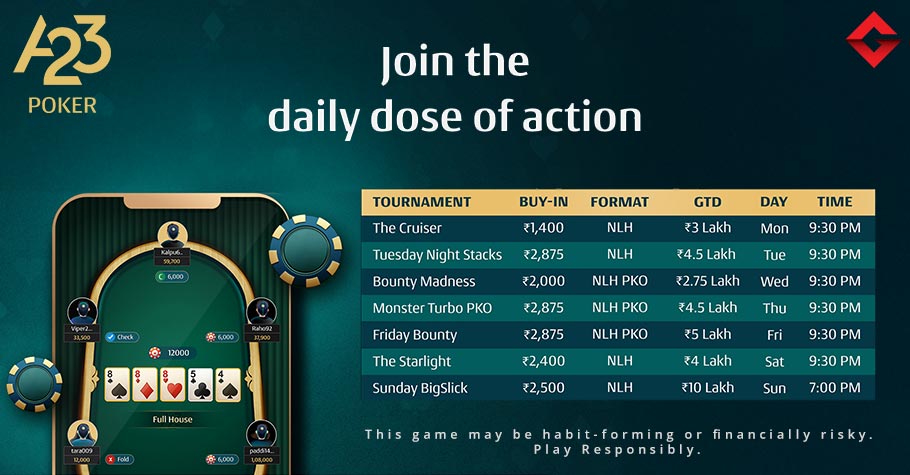 10 Days of Epic MTT Action on A23 Poker