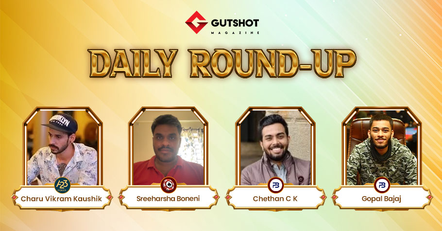 Charu Vikram Kaushik, Sreeharsha Boneni, Azman Ali Malik, Chethan C, Ankit Bajaj, Others Rule Online Poker Tournaments On Tuesday Night