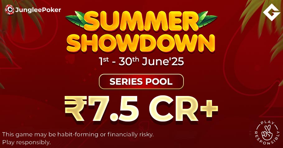 Win Big At Junglee Poker Summer Showdown With Buy-ins Starting ₹1